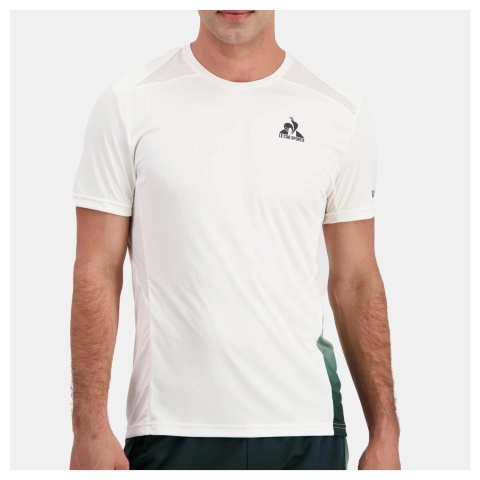 Le Coq Sport Tennis Pro T-Shirt Marshmallow